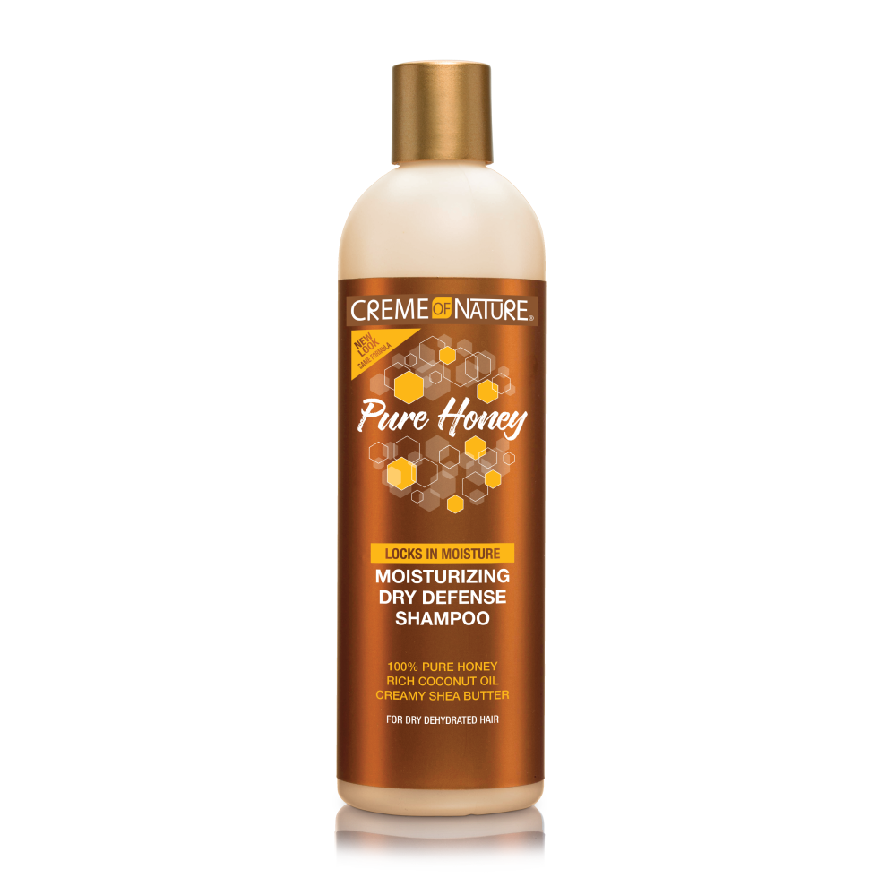 Pure Honey Moisturizing Dry Defense Shampoo by CREME OF NATURE - Non-toxic, STOP rated product free from harmful chemicals