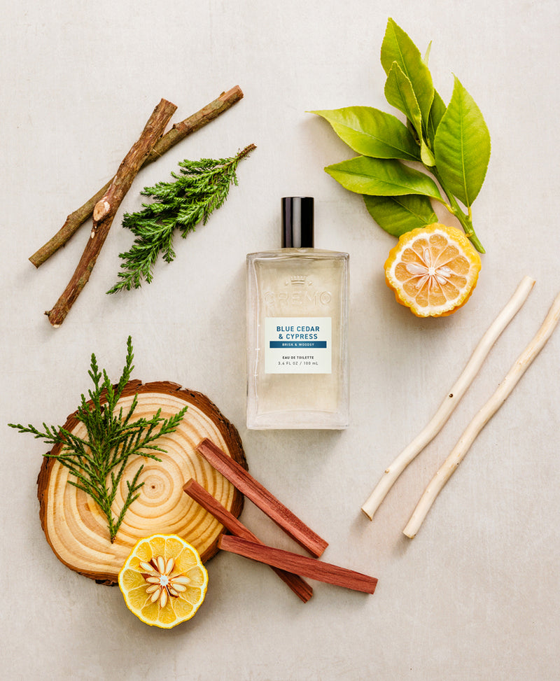 Blue Cedar and Cypress Eau De Toilette by CREMO - Non-toxic, STOP rated product free from harmful chemicals