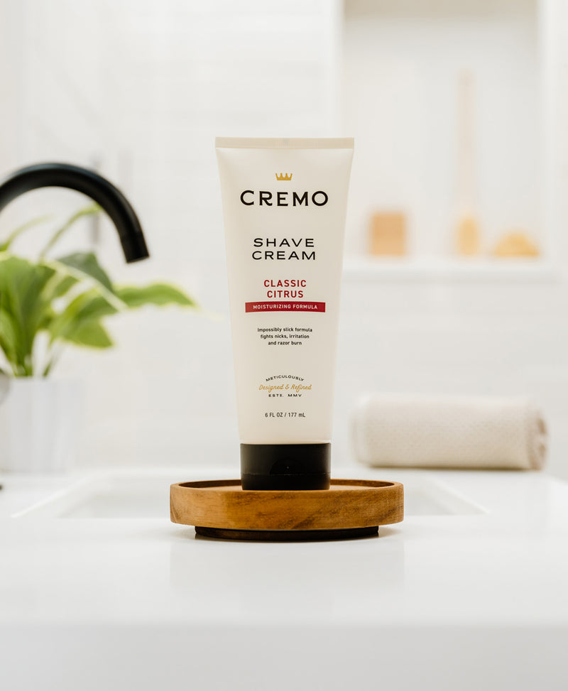 Shave Cream - Classic Citrus by CREMO - Non-toxic, STOP rated product free from harmful chemicals