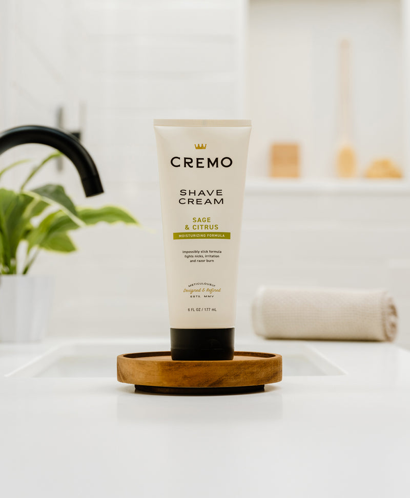 Shave Cream – Sage & Citrus by CREMO - Non-toxic, STOP rated product free from harmful chemicals