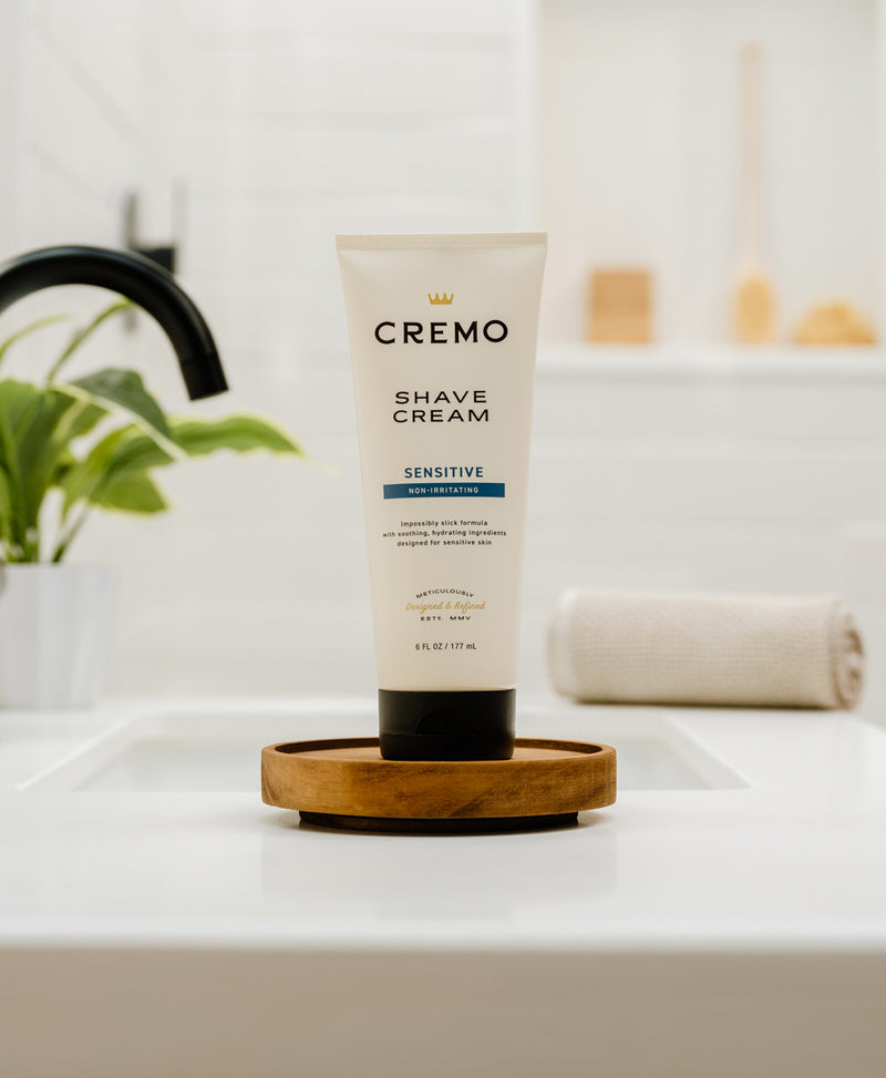 Shave Cream - Sensitive by CREMO - Non-toxic, STOP rated product free from harmful chemicals
