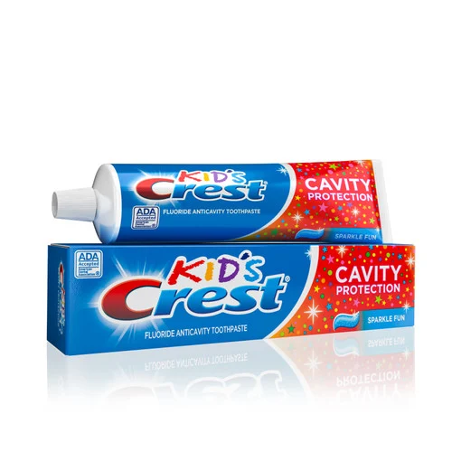 Kid's Cavity Protection Toothpaste – Sparkle Fun by Crest - Non-toxic Oral Care product rated STOP by Million Marker, free from BPA, phthalates, and parabens