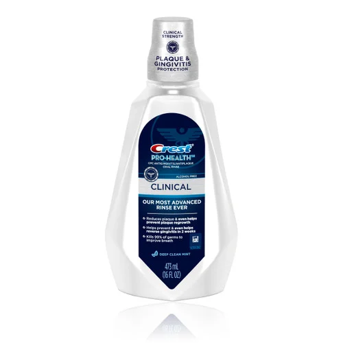 Pro-Health Clinical Oral Rinse – Deep Clean Mint by Crest - Non-toxic Oral Care product rated STOP by Million Marker, free from BPA, phthalates, and parabens