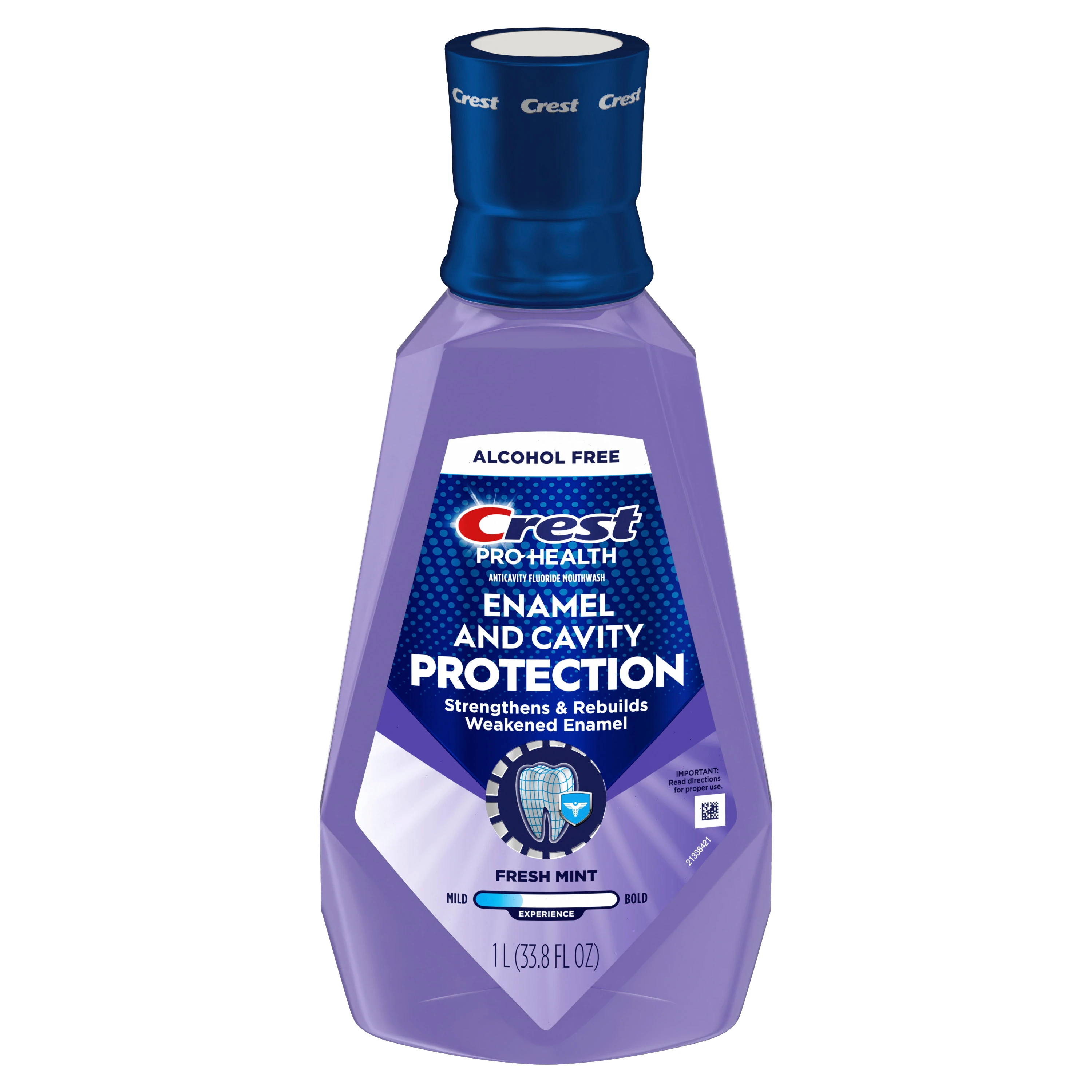 Pro-Health Enamel And Cavity Protection Mouthwash - Fresh Mint by Crest - Non-toxic Oral Care product rated STOP by Million Marker, free from BPA, phthalates, and parabens