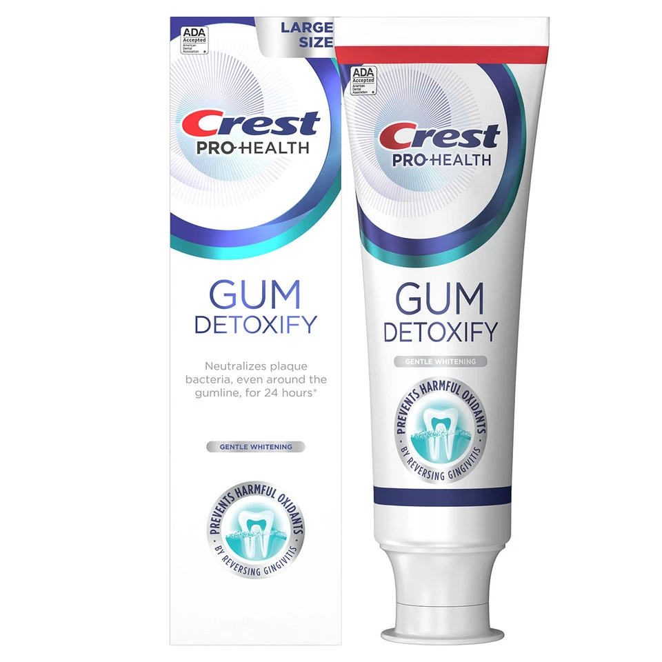 Pro-Health Gum Detoxify Gentle Whitening Toothpaste by Crest - Non-toxic, STOP rated product free from harmful chemicals