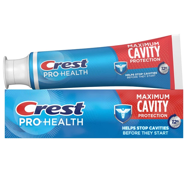Pro-Health Maximum Cavity Protection Toothpaste by Crest - Non-toxic Oral Care product rated STOP by Million Marker, free from BPA, phthalates, and parabens