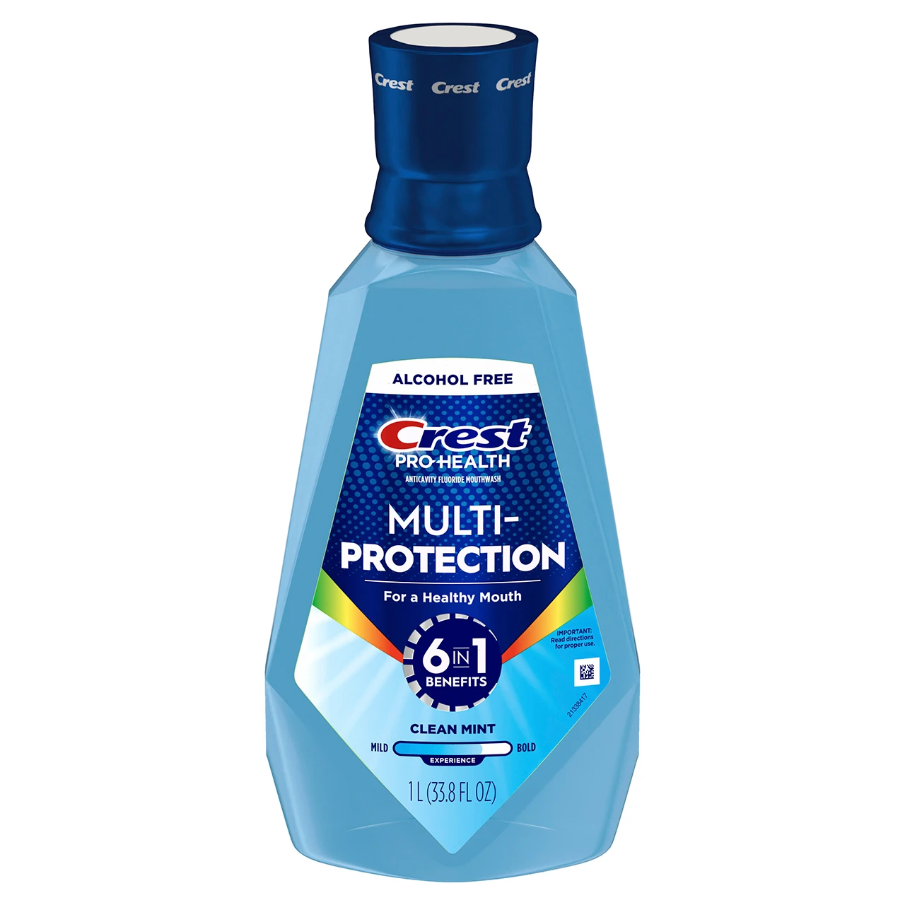 Pro-Health Multi-Protection Mouthwash – Clean Mint by Crest - Non-toxic, STOP rated product free from harmful chemicals