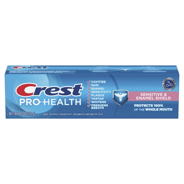 Pro-Health Sensitive & Enamel Shield Toothpaste by Crest - Non-toxic, STOP rated product free from harmful chemicals