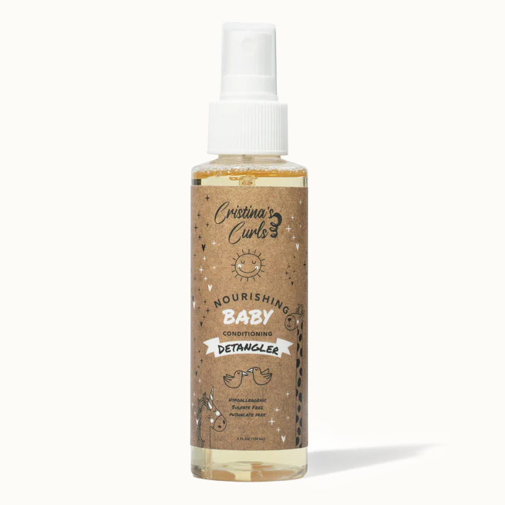 Nourishing Baby Detangler Spray by Cristina's Curls - Non-toxic, SLOW rated product free from harmful chemicals