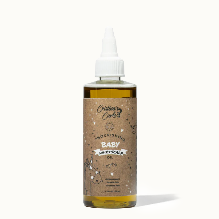 Nourishing Baby Hair and Scalp Oil by Cristina's Curls - Non-toxic, GO rated product free from harmful chemicals