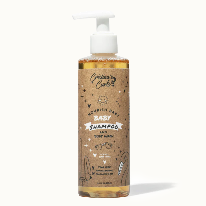 Nourishing Baby Wash and Shampoo by Cristina's Curls - Non-toxic, SLOW rated product free from harmful chemicals