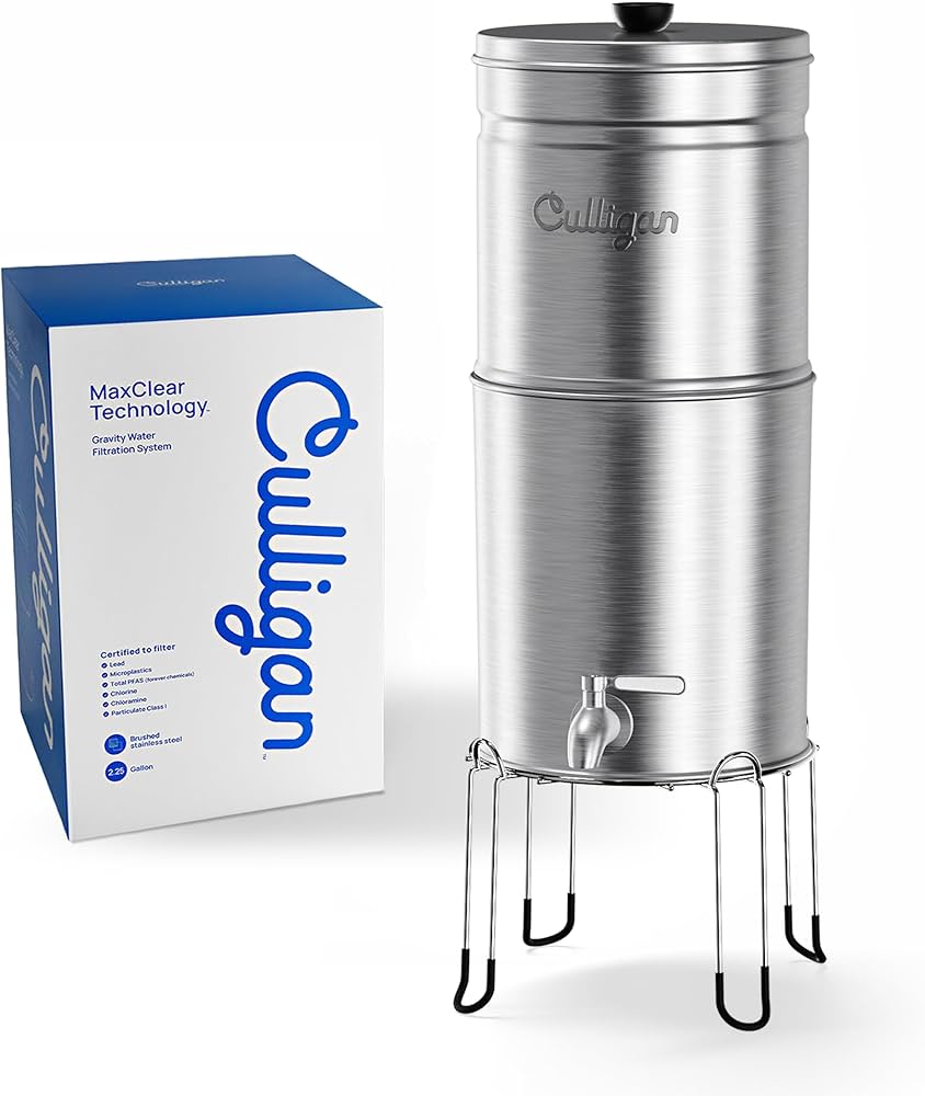 Scout 2.25 Gallon Gravity Countertop System by Culligan - Non-toxic, GO rated product free from harmful chemicals