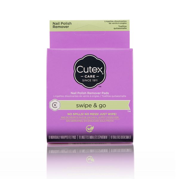 Swipe & Go Nail Polish Remover Pads by Cutex - Non-toxic, STOP rated product free from harmful chemicals
