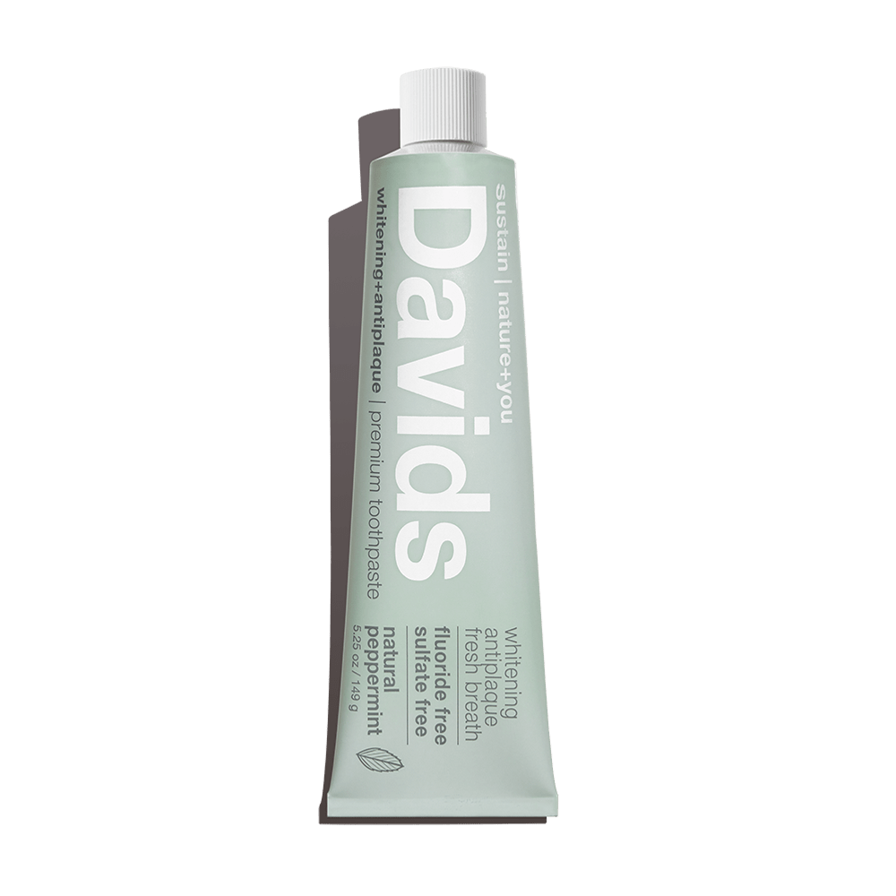 Premium Toothpaste - Peppermint by Davids - Non-toxic, SLOW rated product free from harmful chemicals