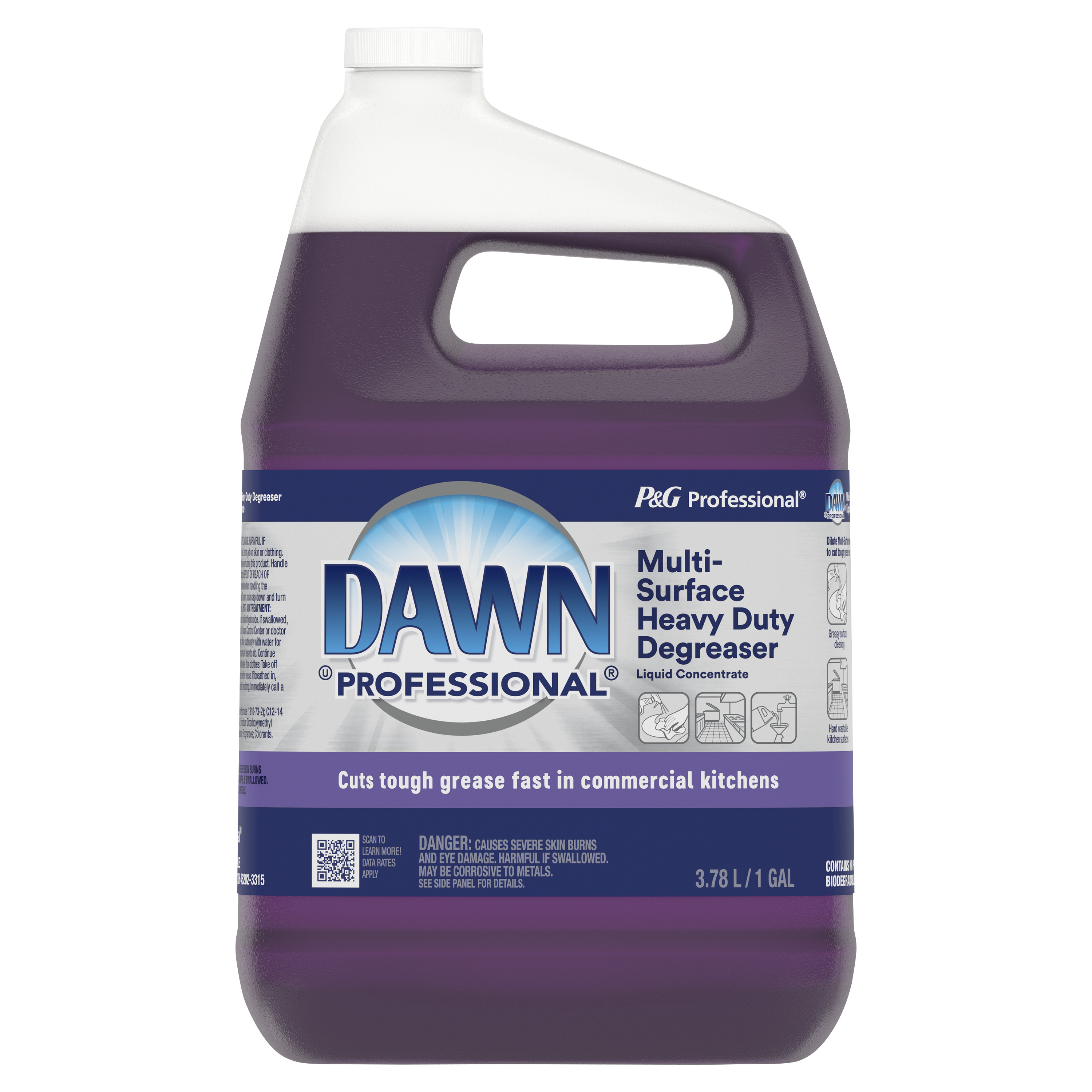 Professional Kitchen Surface Degreaser by DAWN - Non-toxic, STOP rated product free from harmful chemicals