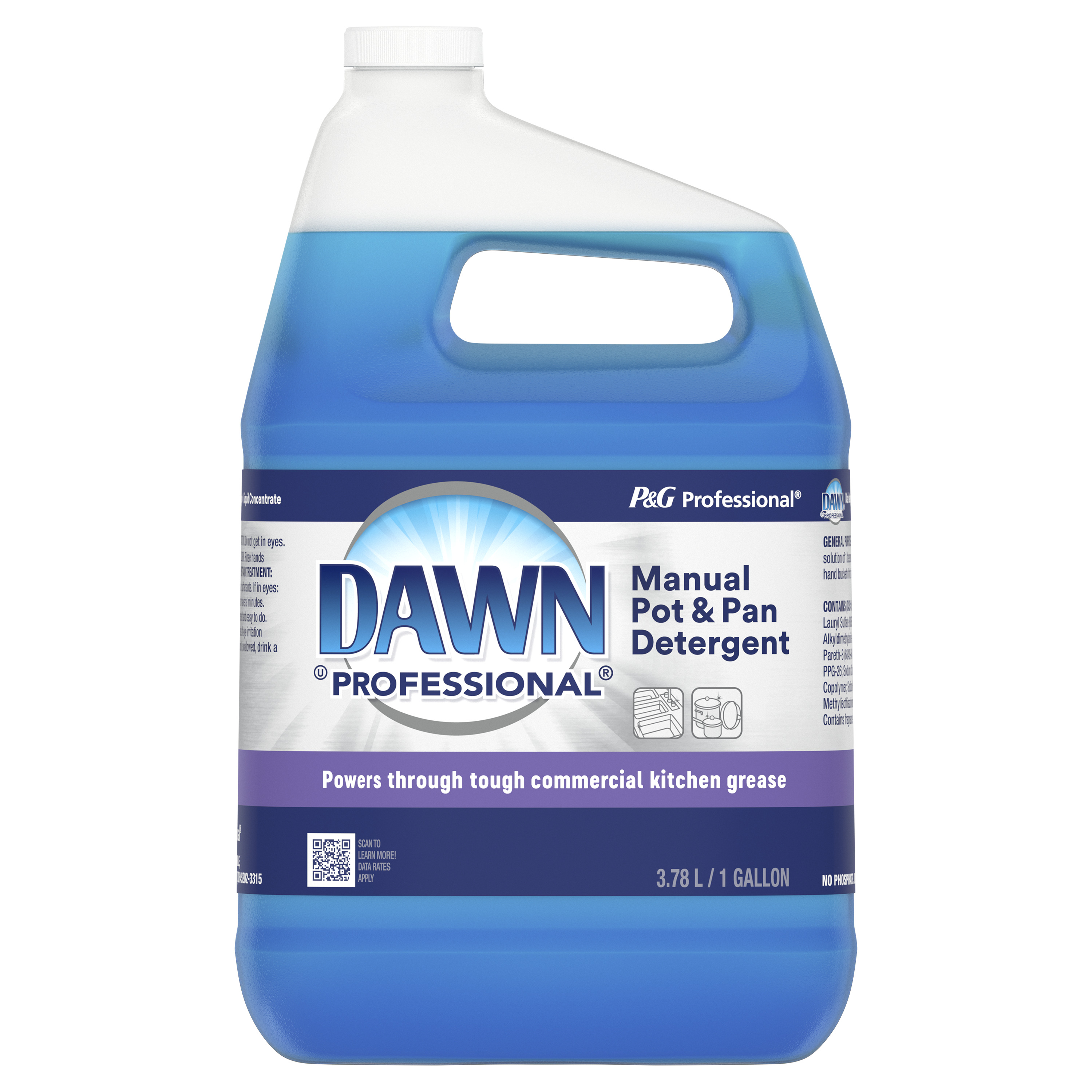 Professional Manual Pot & Pan Detergent by DAWN - Non-toxic, STOP rated product free from harmful chemicals