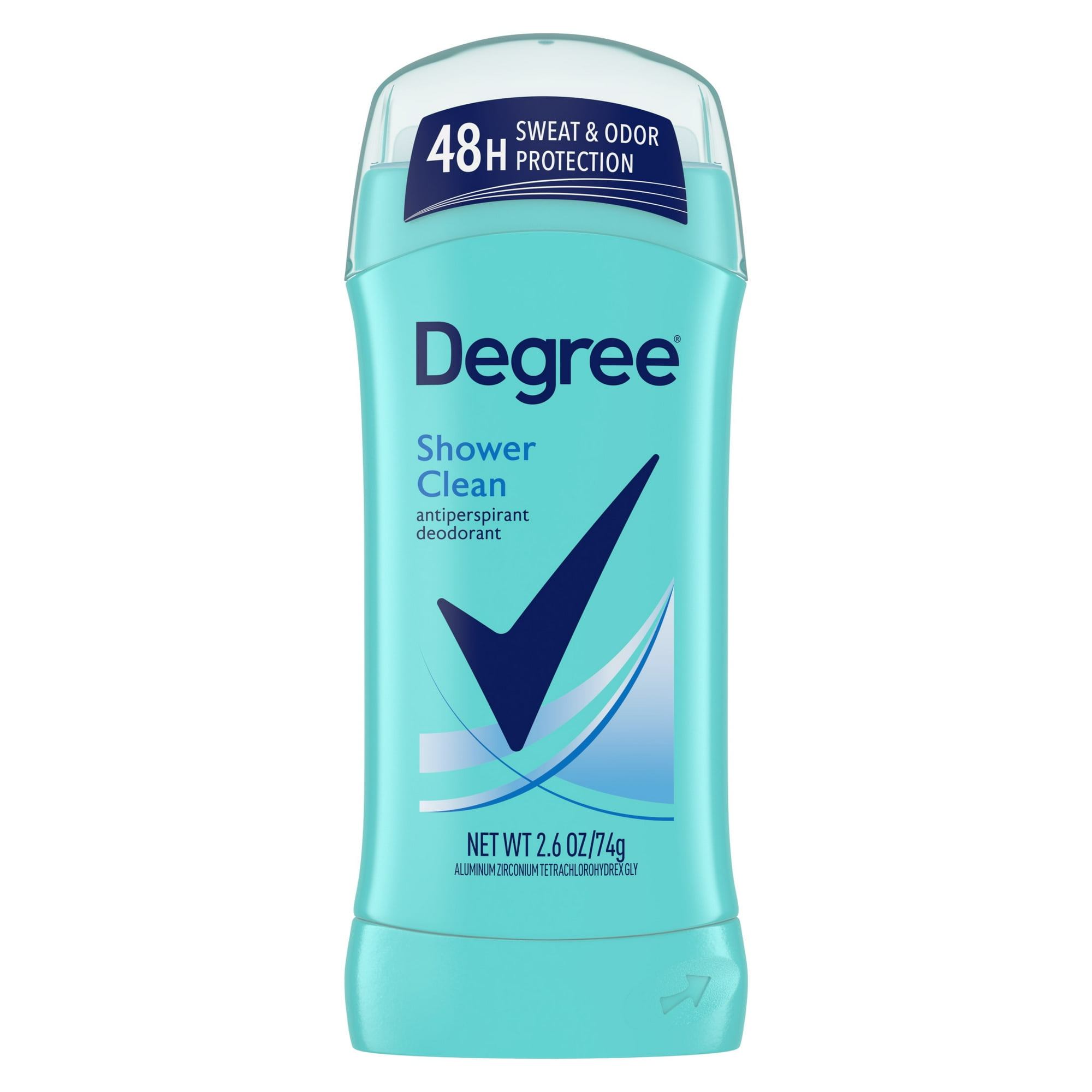 Antiperspirant Deodorant Stick - Shower Clean by Degree - Non-toxic, STOP rated product free from harmful chemicals