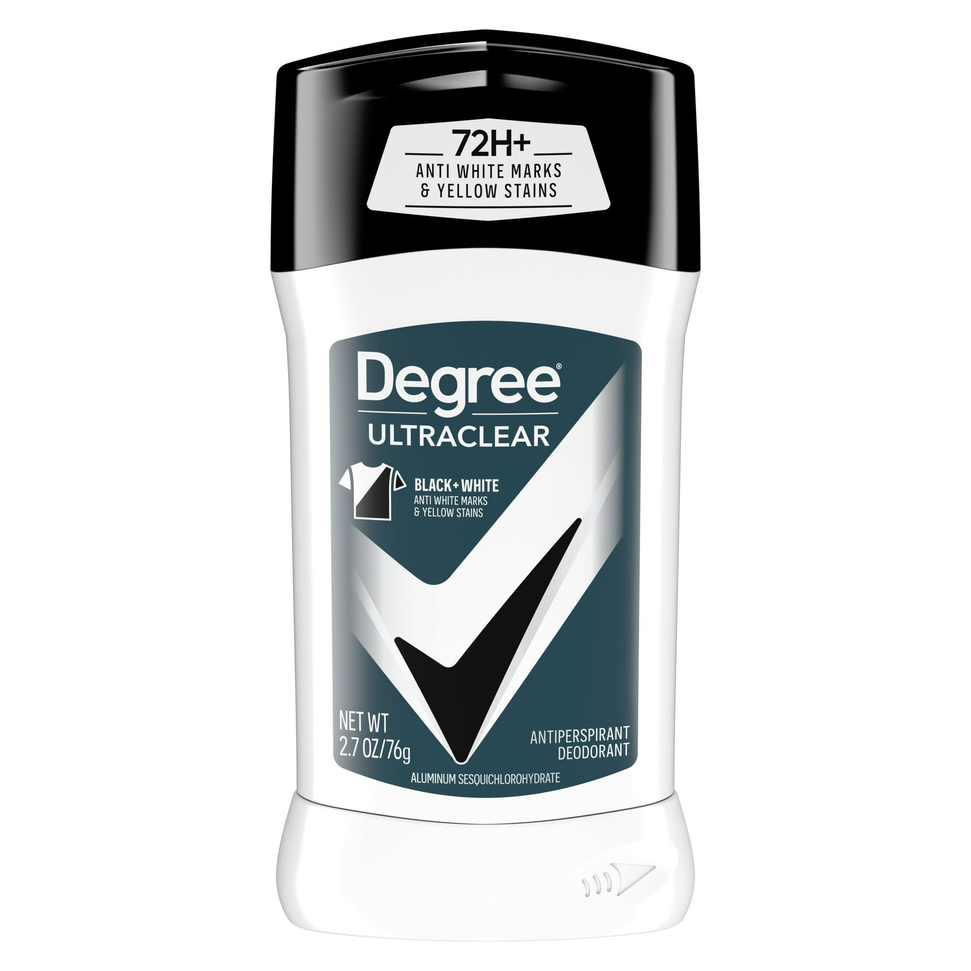 Ultra Clear Black+White Antiperspirant Deodorant Stick by Degree - Non-toxic, STOP rated product free from harmful chemicals