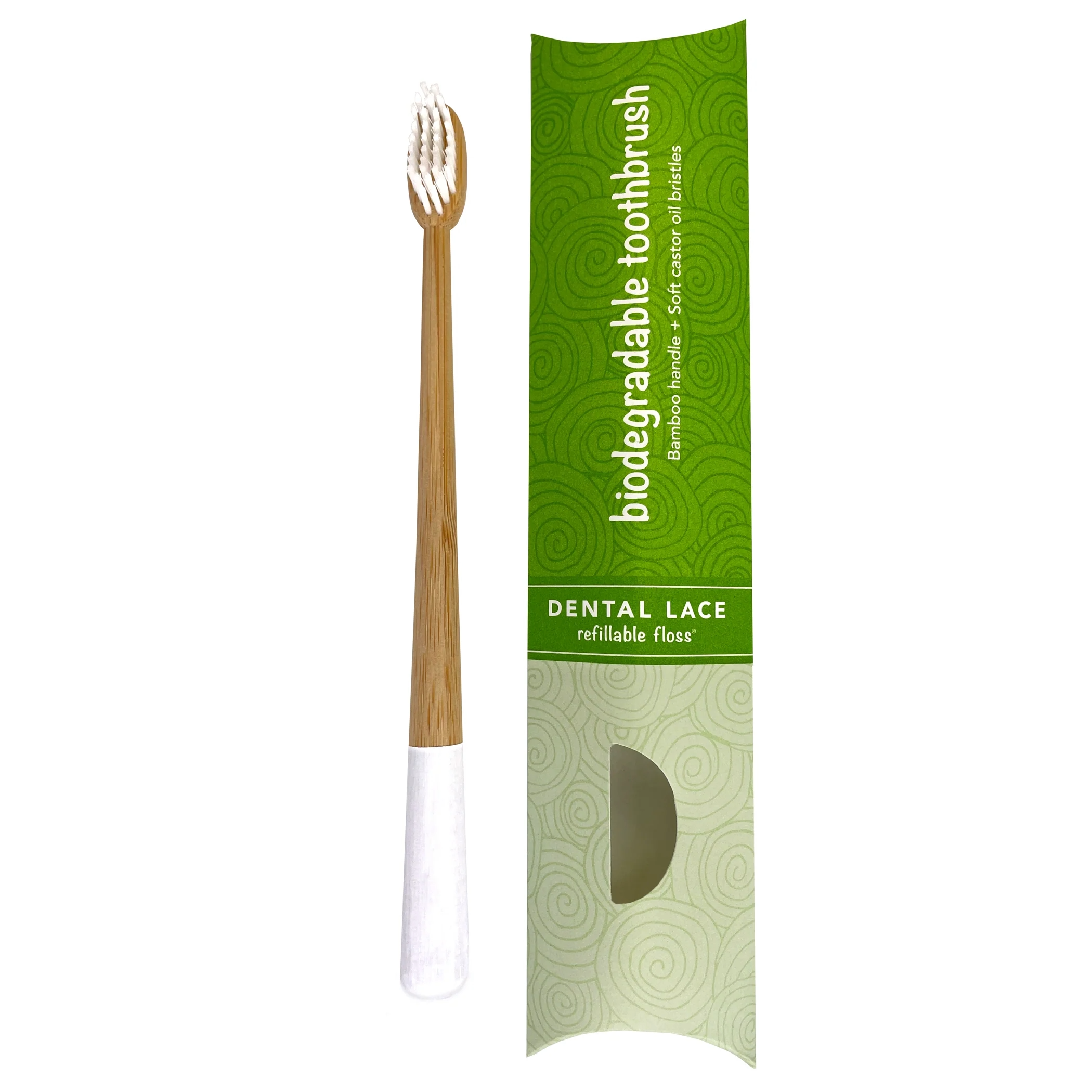 Bamboo Toothbrush by Dental Lace - Non-toxic, GO rated product free from harmful chemicals