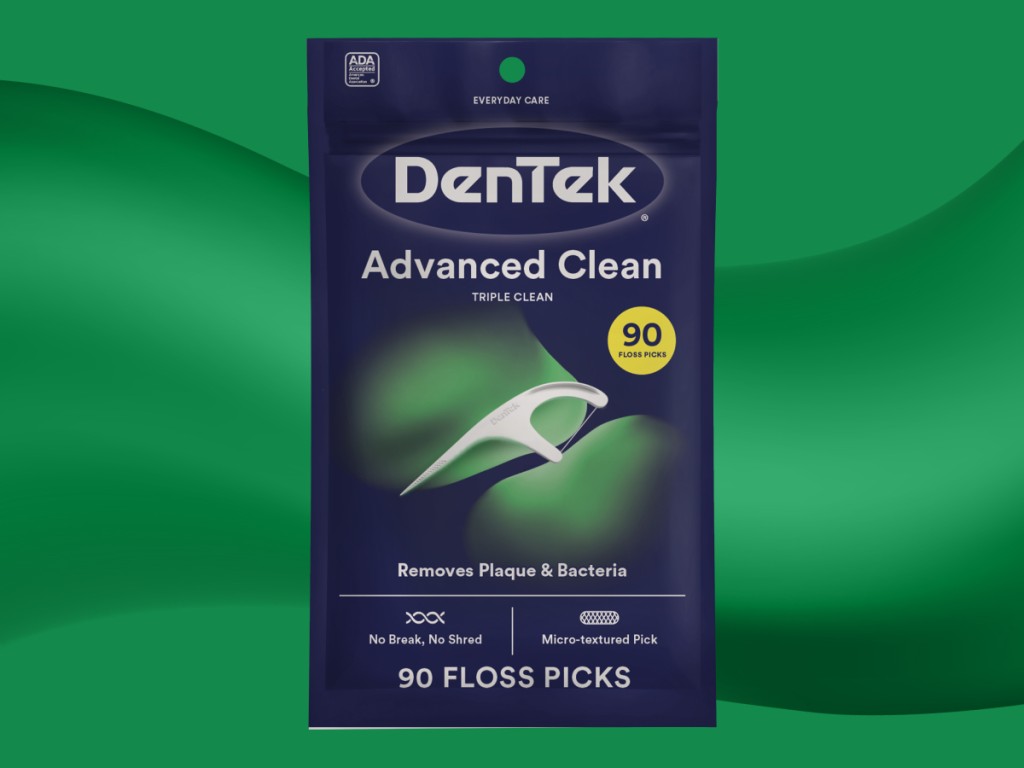Advanced Clean Floss Picks by DenTek - Non-toxic, STOP rated product free from harmful chemicals