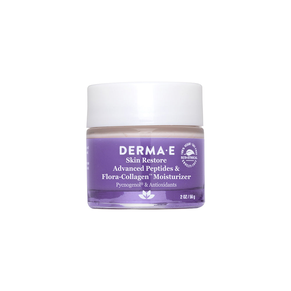 Advanced Peptides & Flora-Collagen Moisturizer by DERMA•E - Non-toxic, SLOW rated product free from harmful chemicals