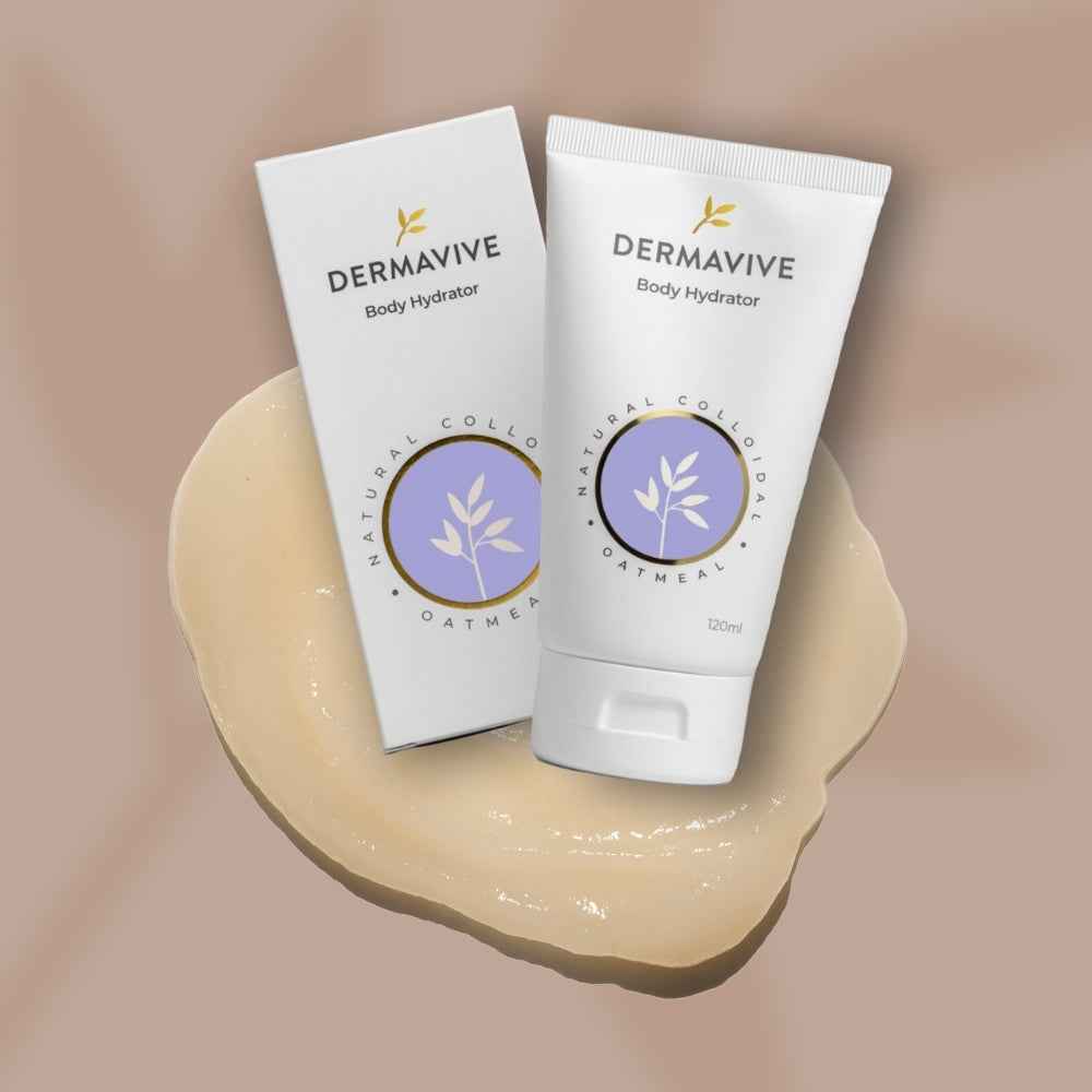 Naural Colloidal Oatmeal Body Hydrator by DERMAVIVE - Non-toxic, STOP rated product free from harmful chemicals