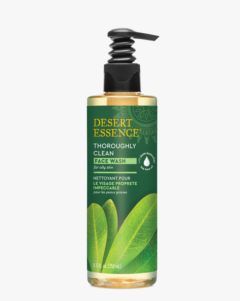 Thoroughly Clean Tea Tree Oil Face Wash by DESERT ESSENCE - Non-toxic, SLOW rated product free from harmful chemicals