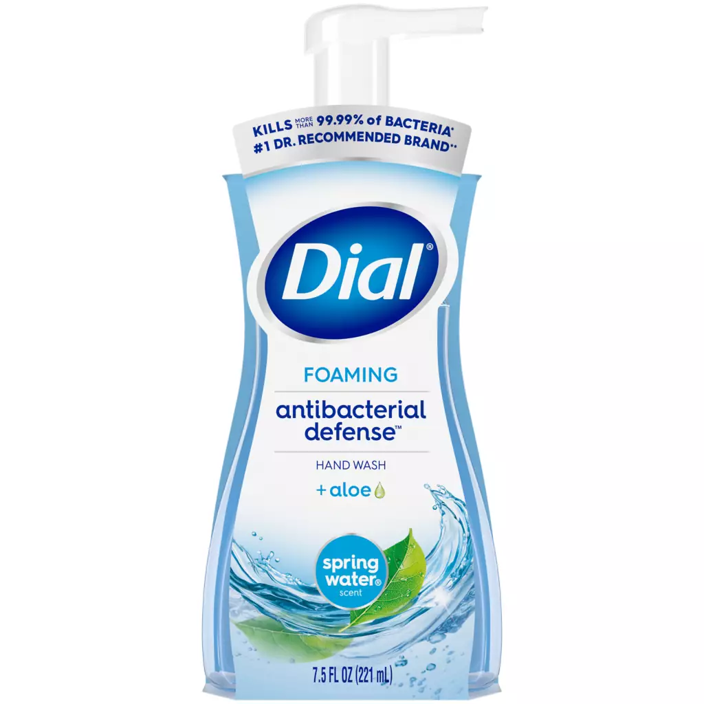 Antibacterial Defense Foaming Hand Soap - Spring Water by Dial - Non-toxic, STOP rated product free from harmful chemicals