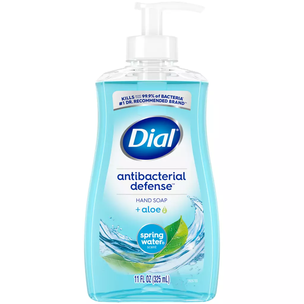 Antibacterial Defense Liquid Hand Soap - Spring Water by Dial - Non-toxic, STOP rated product free from harmful chemicals