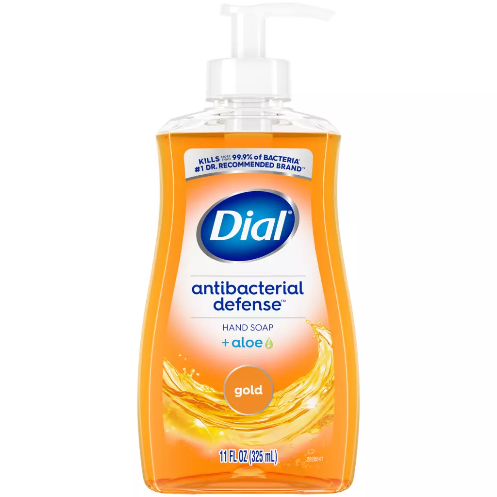 Gold Liquid Hand Soap - Antibacterial Defense by Dial - Non-toxic, STOP rated product free from harmful chemicals