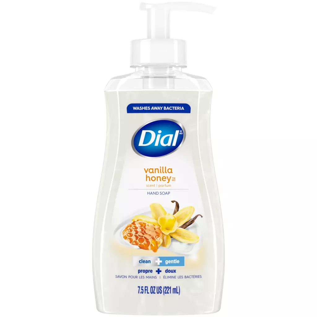 Liquid Hand Soap - Vanilla Honey by Dial - Non-toxic, STOP rated product free from harmful chemicals