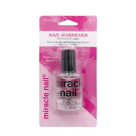 Miracle Nail Hardener - Clear Coat Polish by DIAMOND - Non-toxic, STOP rated product free from harmful chemicals