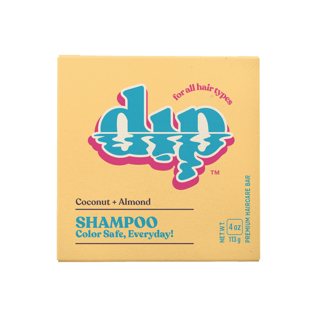 Shampoo Bar - Coconut & Almond by dip - Non-toxic, STOP rated product free from harmful chemicals
