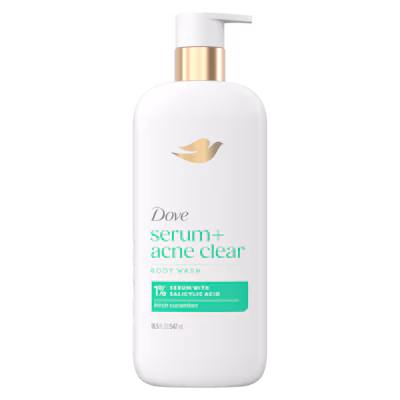 Acne Clear Body Wash - Birch Cucumber by Dove - Non-toxic, STOP rated product free from harmful chemicals