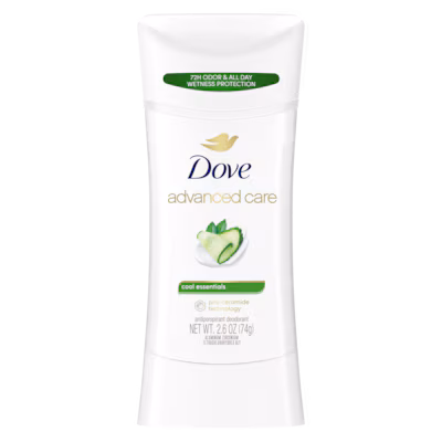 Advanced Care Antiperspirant Deodorant Stick - Cool Essentials by Dove - Non-toxic Deodorants product rated STOP by Million Marker, free from BPA, phthalates, and parabens
