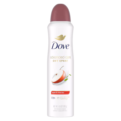 Advanced Care Antiperspirant Dry Spray - Apple & White Tea by Dove - Non-toxic Deodorants product rated STOP by Million Marker, free from BPA, phthalates, and parabens