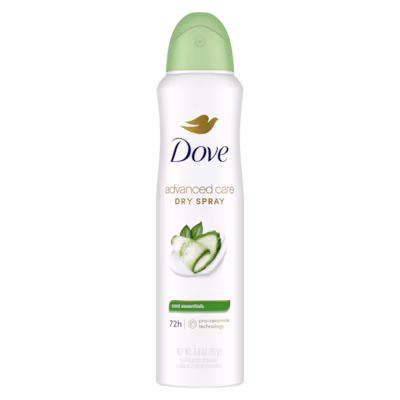 Advanced Care Dry Spray Antiperspirant Deodorant - Cool Essentials by Dove - Non-toxic, STOP rated product free from harmful chemicals