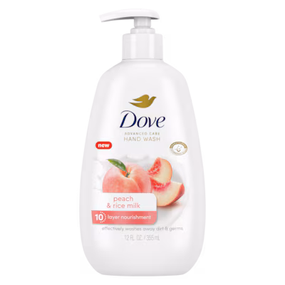 Advanced Care Hand Wash - Peach & Rice Milk by Dove - Non-toxic Soaps + Body Washes product rated STOP by Million Marker, free from BPA, phthalates, and parabens
