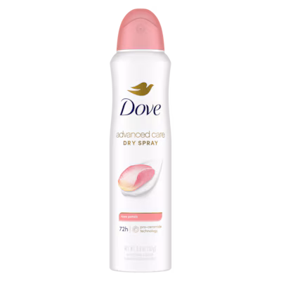Advanced Care Rose Petals Antiperspirant Dry Spray by Dove - Non-toxic, STOP rated product free from harmful chemicals