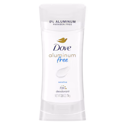 Aluminum Free Deodorant Stick - Sensitive by Dove - Non-toxic Deodorants product rated STOP by Million Marker, free from BPA, phthalates, and parabens