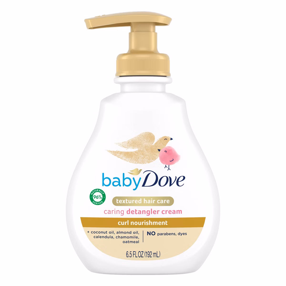 Baby Textured Hair Care Detangler Cream by Dove - Non-toxic, STOP rated product free from harmful chemicals