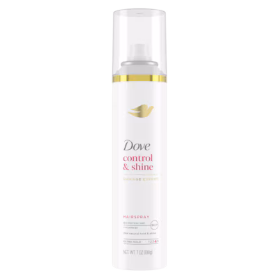 Control & Shine Extra Hold Hairspray by Dove - Non-toxic Hair Styling + Treatment product rated STOP by Million Marker, free from BPA, phthalates, and parabens