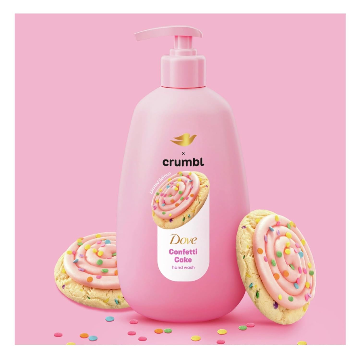 Crumbl Moisturizing Liquid Hand Soap – Confetti Cake by Dove - Non-toxic Soaps + Body Washes product rated STOP by Million Marker, free from BPA, phthalates, and parabens