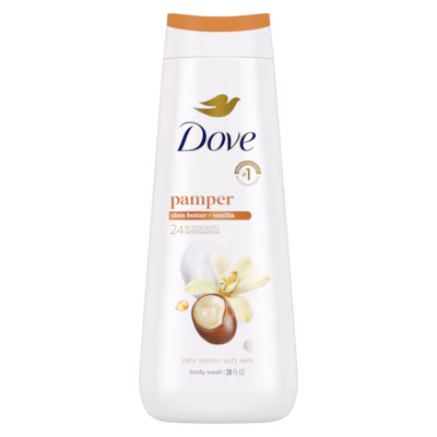 Pampering Body Wash - Shea Butter & Vanilla by Dove - Non-toxic Soaps + Body Washes product rated STOP by Million Marker, free from BPA, phthalates, and parabens