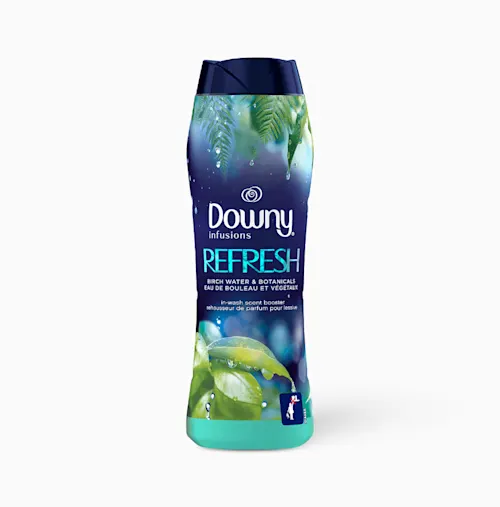 Infusions Refresh In-Wash Scent Booster Beads – Birch Water & Botanicals by Downy - Non-toxic Laundry product rated STOP by Million Marker, free from BPA, phthalates, and parabens