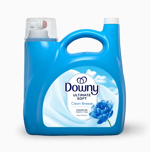 Ultimate Soft Liquid Fabric Softener – Clean Breeze by Downy - Non-toxic, STOP rated product free from harmful chemicals