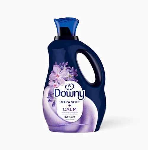 Ultra Soft + Calm Liquid Fabric Softener – Lavender & Vanilla Bean by Downy - Non-toxic Laundry product rated STOP by Million Marker, free from BPA, phthalates, and parabens