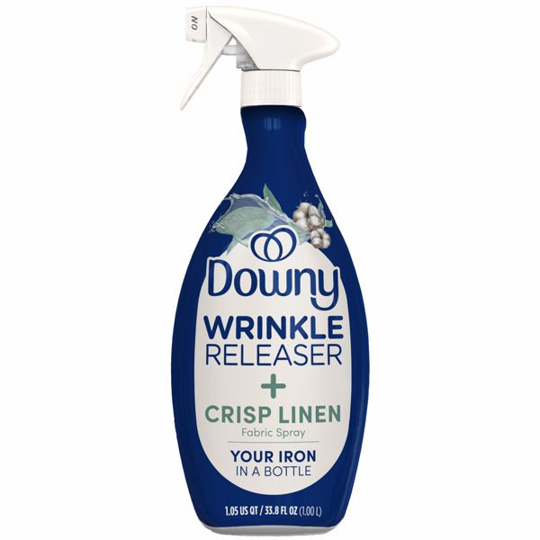 Wrinkle Releaser Fabric Spray – Crisp Linen by Downy - Non-toxic, STOP rated product free from harmful chemicals