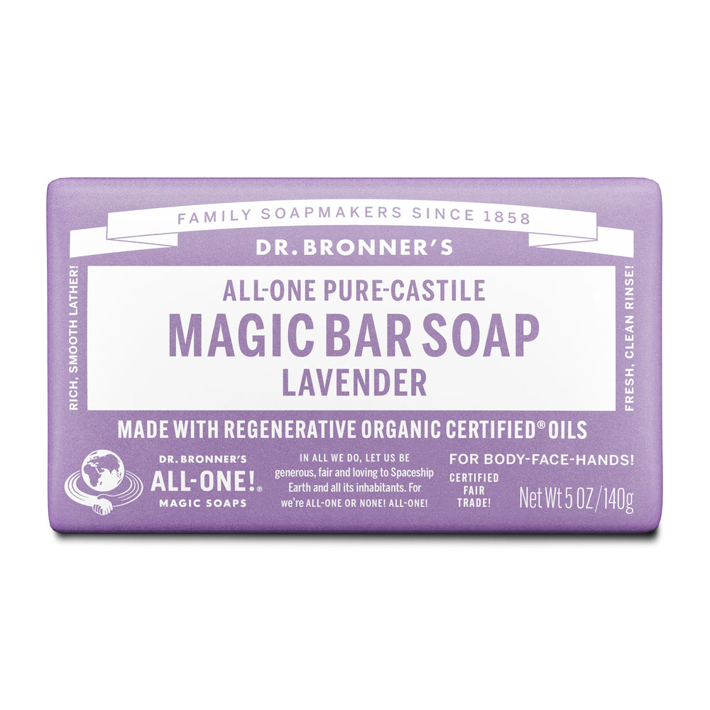 All-One Pure-Castile Magic Bar Soap - Lavender by DR. BRONNER'S - Non-toxic Soaps + Body Washes product rated SLOW by Million Marker, free from BPA, phthalates, and parabens