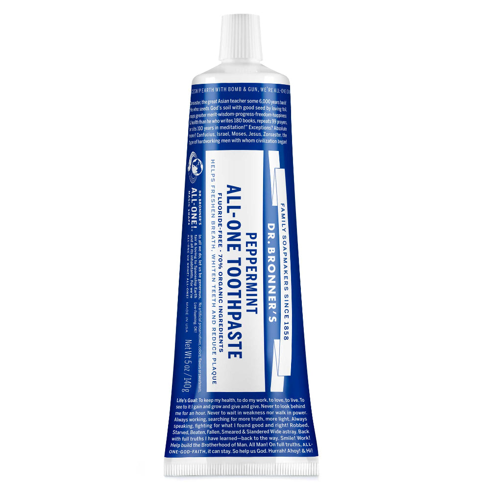 All-One Toothpaste - Peppermint by DR. BRONNER'S - Non-toxic, GO rated product free from harmful chemicals
